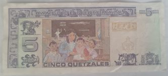 5 QUETZALES, Guatemala - Imagen 2