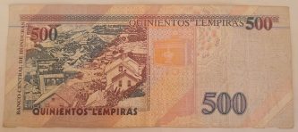 500 LEMPIRAS, Honduras - Imagen 2