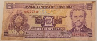 2 LEMPIRAS, Honduras