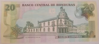 20 LEMPIRAS, Honduras - Imagen 2