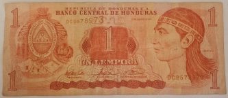 1 LEMPIRA, Honduras