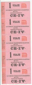Tira Boletos rosas Metro (BM01)