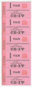 Tira Boletos rosas Metro (BM02)