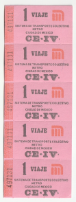 Tira Boletos rosas Metro (BM03)