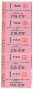 Tira Boletos rosas Metro (BM04)