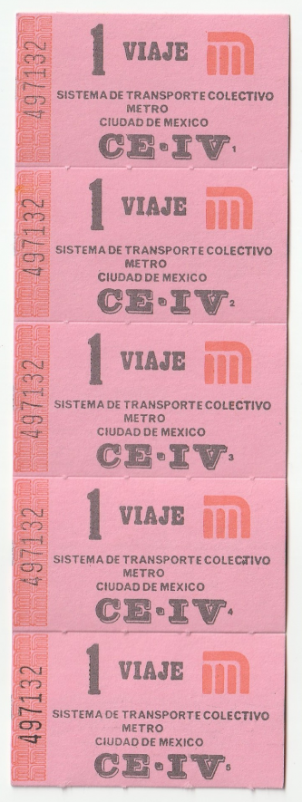 Tira Boletos rosas Metro (BM04)