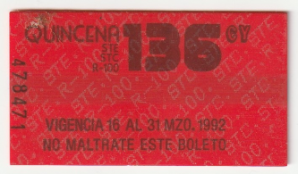 Abono de transporte Metro (BM15)