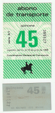 Abono de transporte Metro (BM37)