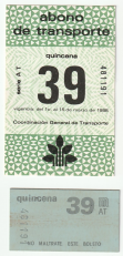 Abono de transporte Metro (BM23)