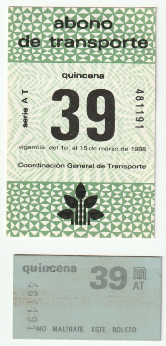 Abono de transporte Metro (BM23)