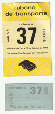 Abono de transporte Metro (BM25)