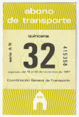 Abono de transporte Metro (BM29)