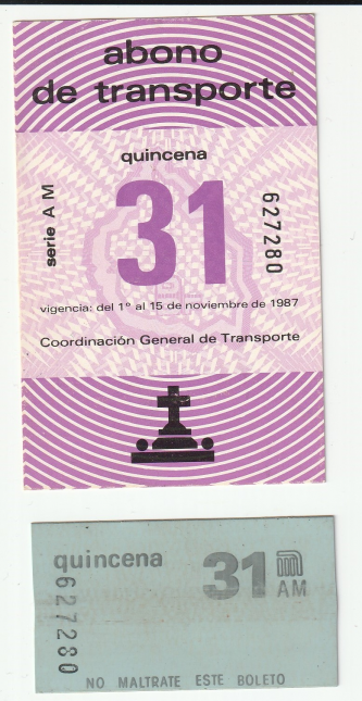 Abono de transporte Metro (BM30)