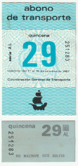 Abono de transporte Metro (BM31)