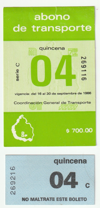 Abono de transporte Metro (BM34)