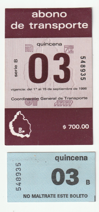 Abono de transporte Metro (BM35)