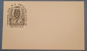 Tarjeta con sello de primera emisión (IPN 50 ANIVERSARIO)