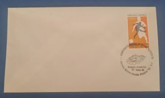 Sobre con sello de primera emisión (Bulgaria-Argentina 10 Jun 86)
