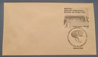 Sobre con sello de primera emisión (México-Bulgaria 15 Jun 86)