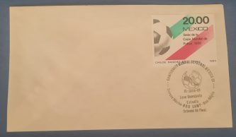 Sobre con sello de primera emisión (URSS-Bélgica 15 Jun 86)