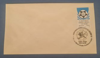 Sobre con sello de primera emisión (Francia-Bélgica 28 Jun 86)