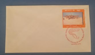 Sobre con sello de primera emisión (31 Mayo 86) d