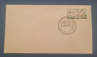 Sobre con sello de primera emisión (Polonia-Marruecos 2 Junio 86)