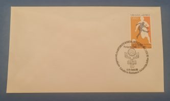Sobre con sello de primera emisión (Paraguay-Irak  4 Junio 86)