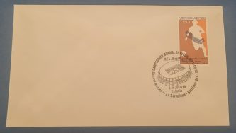 Sobre con sello de primera emisión (RFA-Uruguay 4 Junio 86)