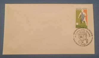Sobre con sello de primera emisión (Escocia-Dinamarca 4 Junio 86)