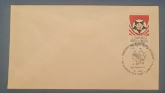 Sobre con sello de primera emisión (Francia-URSS 5 Junio 86)