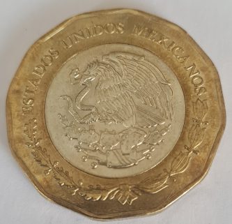 M022, 20 pesos, 2021  500º aniversario - Sitio de Tenochtitlan - Imagen 2