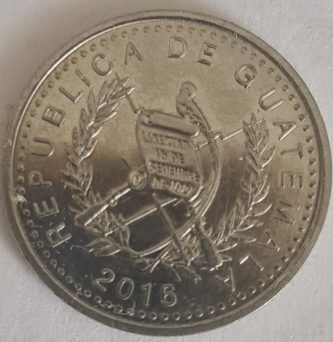 M025, 5 centavos Guatemala, 2016 - Imagen 2