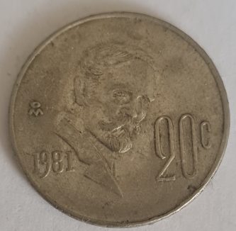M026, 20 centavos, 1981