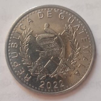 M003 (25 centavos, Guatemala) - Imagen 2