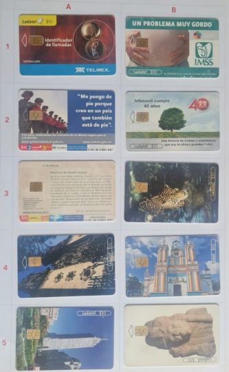 TL2  Tarjetas Telefónicas (usadas)
