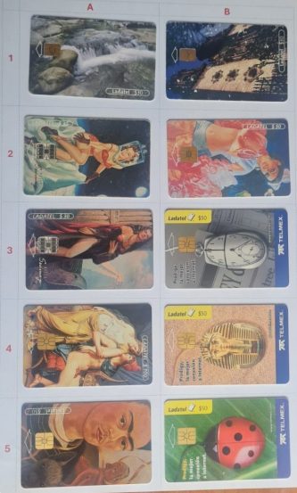 TL3  Tarjetas Telefónicas (usadas)