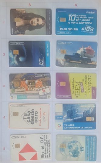 TL5  Tarjetas Telefónicas (usadas)