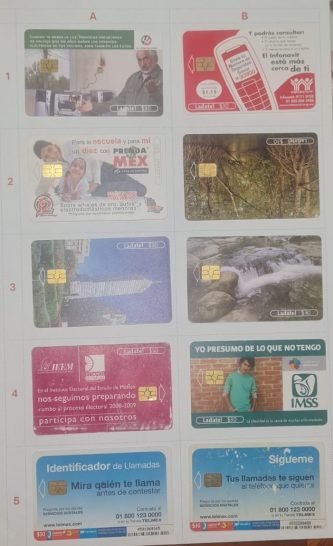 TL8  Tarjetas Telefónicas (usadas)